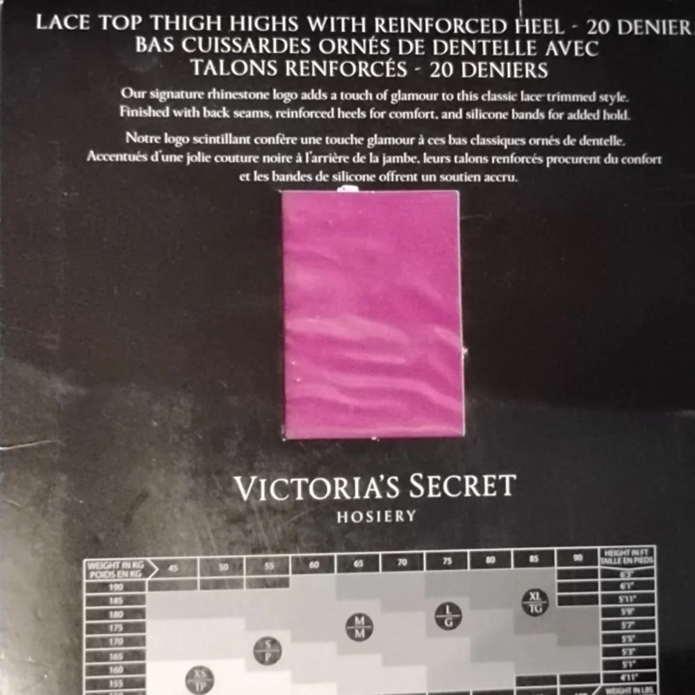 Pink Magenta Victoria's Secret Lace Top Thigh Highs